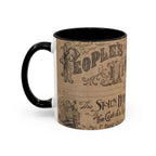 Vintage Newspaper Literary Mug — Original Book Lover Ceramic Cup