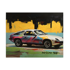 Porsche 928 — Original Pop Art Vintage Sports Car Poster