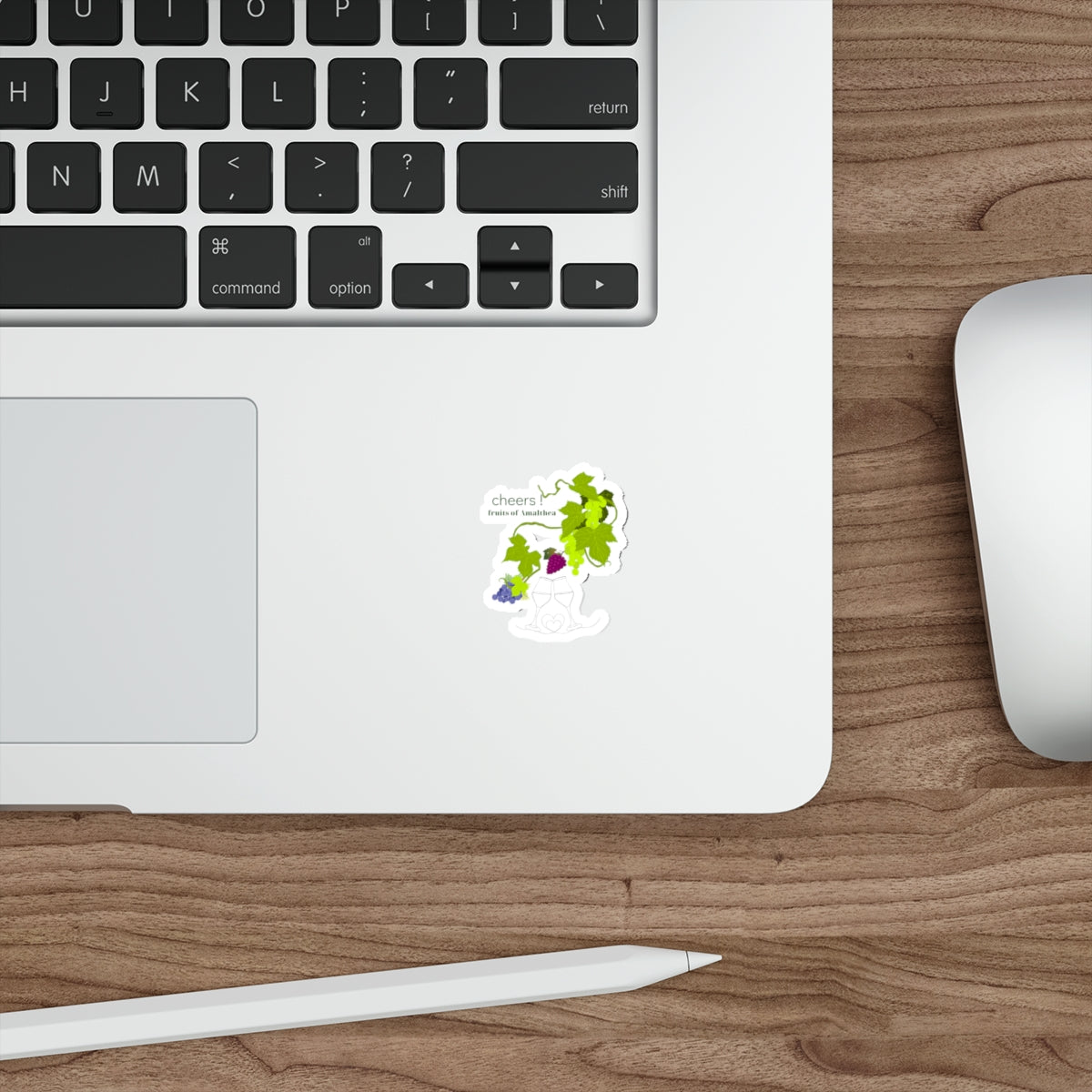 Cheers! — Wine & Grapevine Botanical Die-Cut Sticker | Fruits of Amalthea