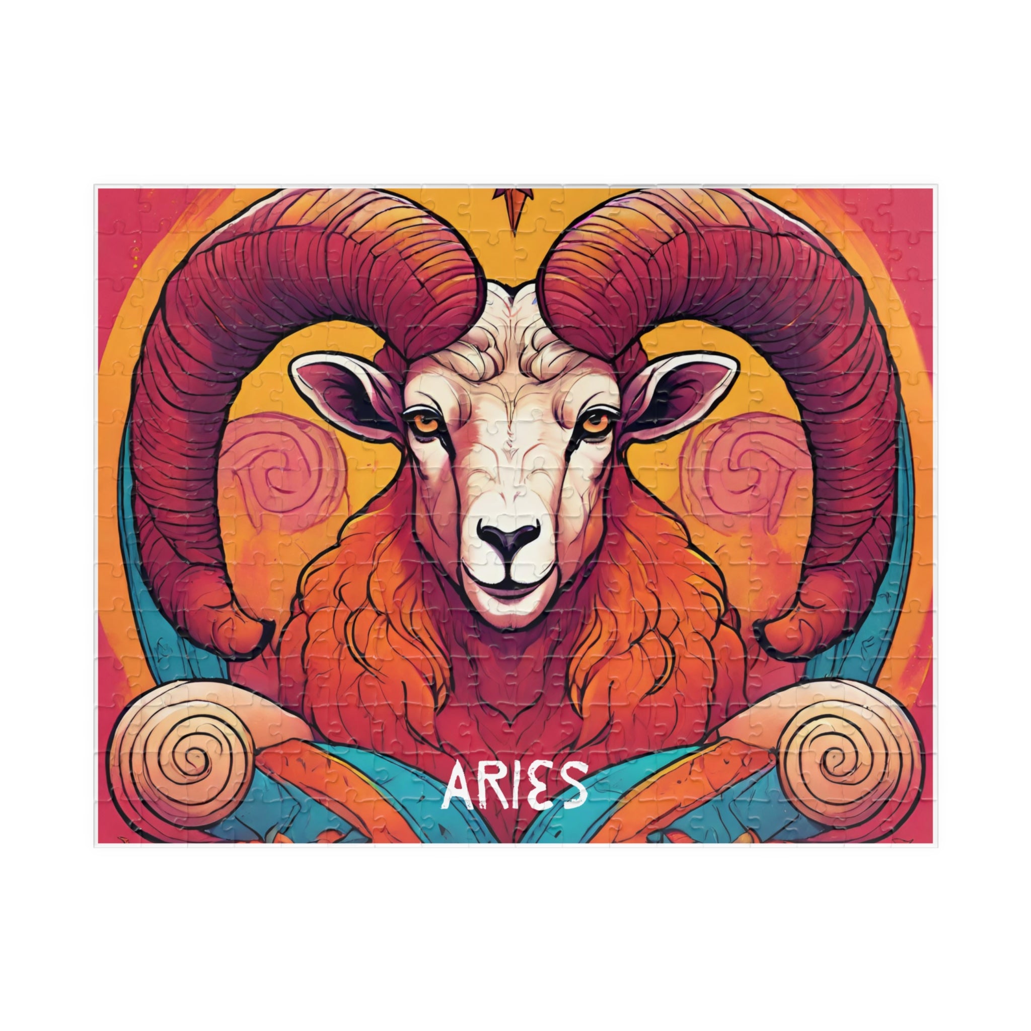 Aries Zodiac Puzzle — Original Astrological Jigsaw, 252 Pieces