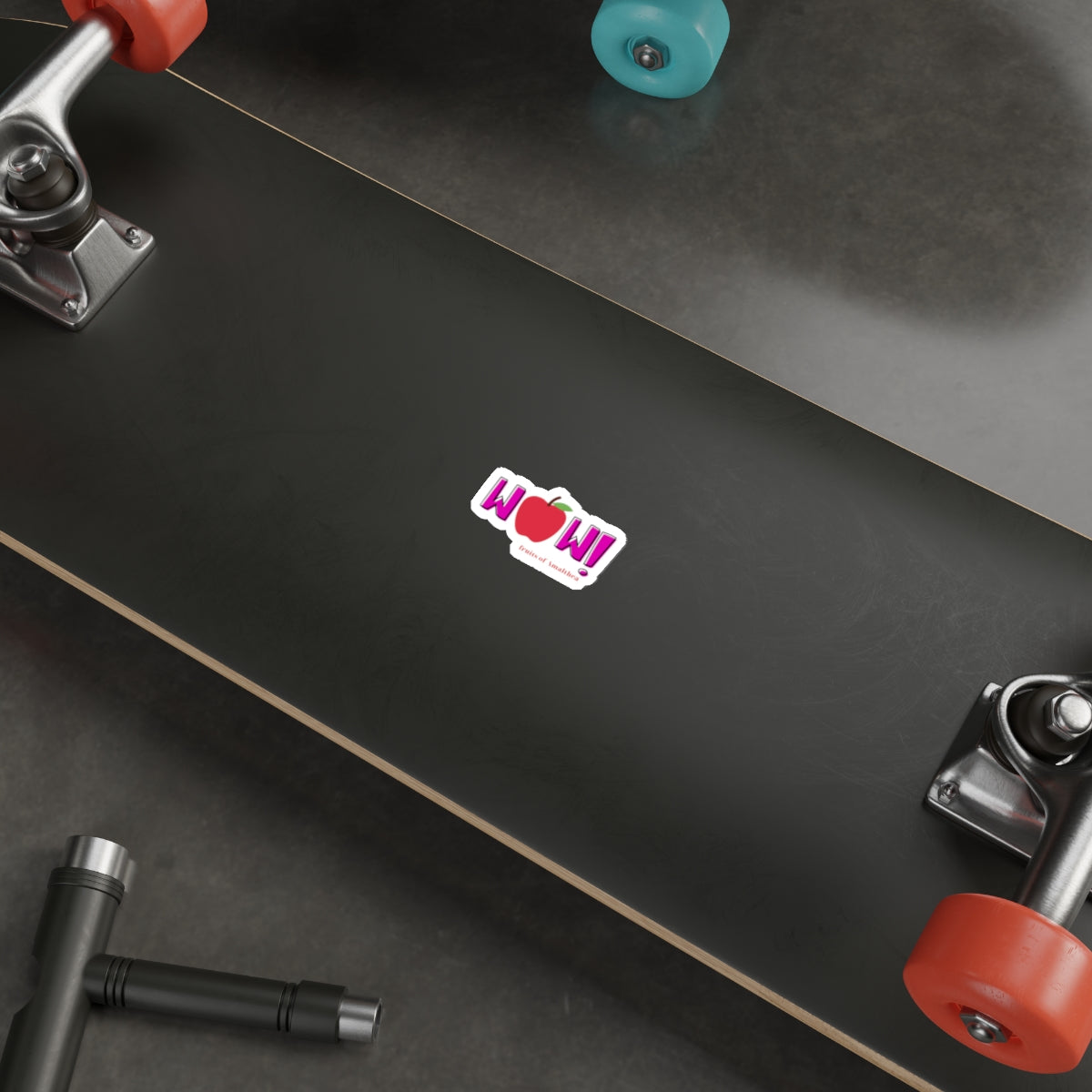 W🍎W! — Pop Art Apple Exclamation Die-Cut Sticker | Fruits of Amalthea