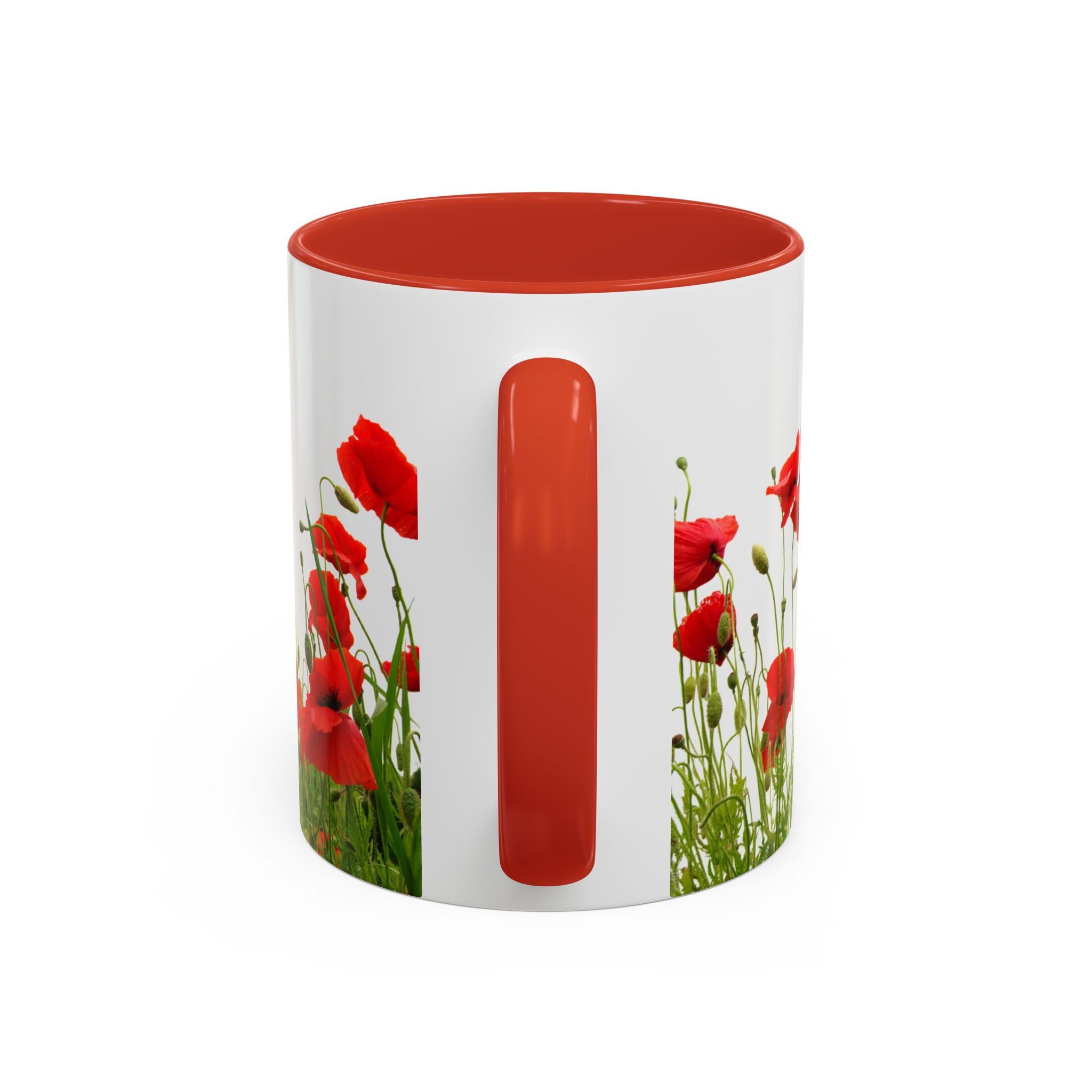 Poppy Field Accent Mug — Original Floral Ceramic Cup
