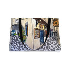 Naxos Island Alleyway Market Weekender Tote — Original Watercolor Art