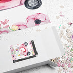 Pink Vespa Floral Jigsaw Puzzle — Original Scooter Art for Adults, 1014 Pieces