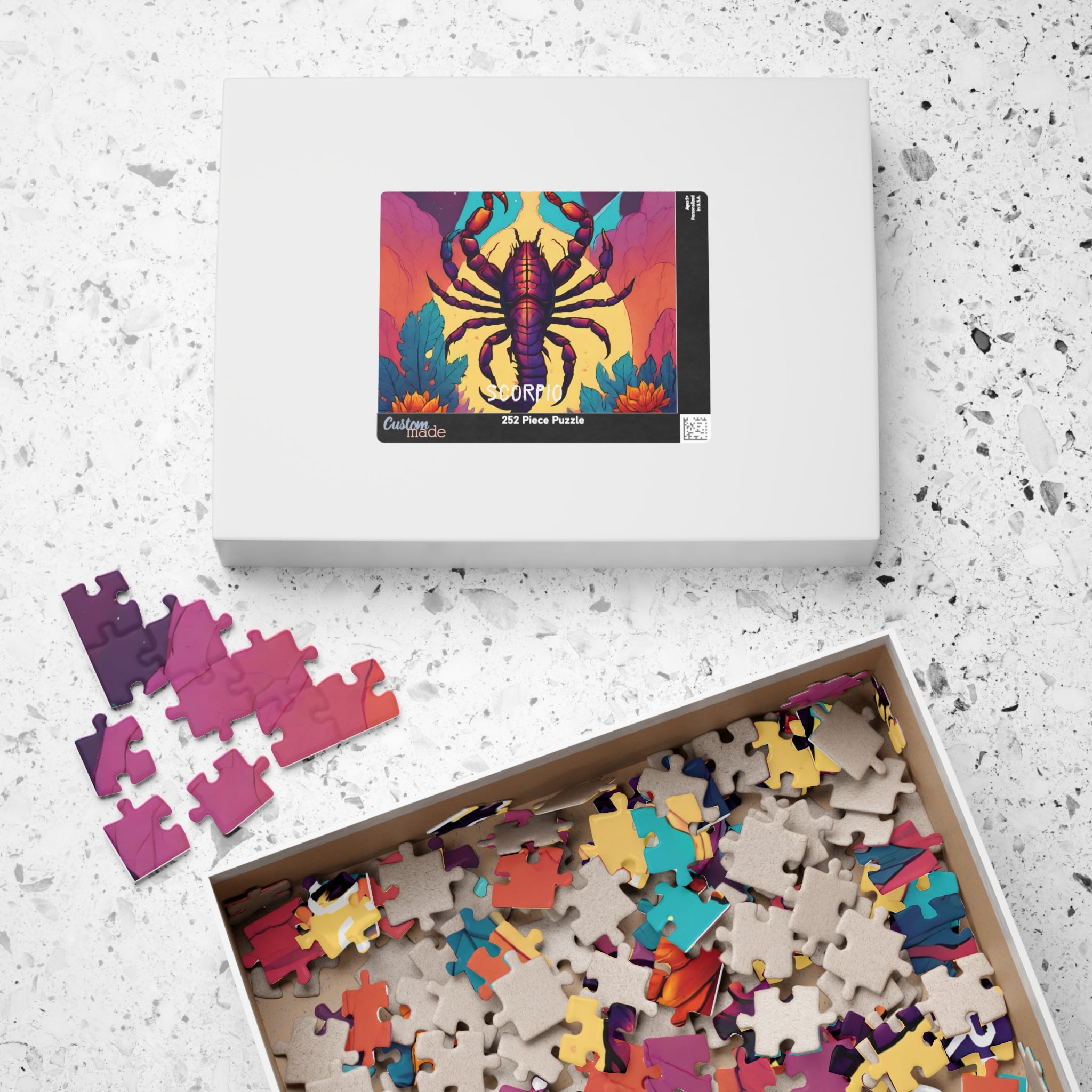 Scorpio Zodiac Puzzle — Original Astrological Jigsaw, 252 Pieces