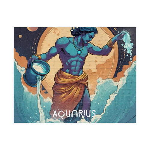 Aquarius Zodiac Puzzle — Original Mythic Water-Bearer Jigsaw, 252 Pieces