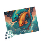 Pisces Zodiac Puzzle — Original Koi Fish Astrological Jigsaw, 252 Pieces