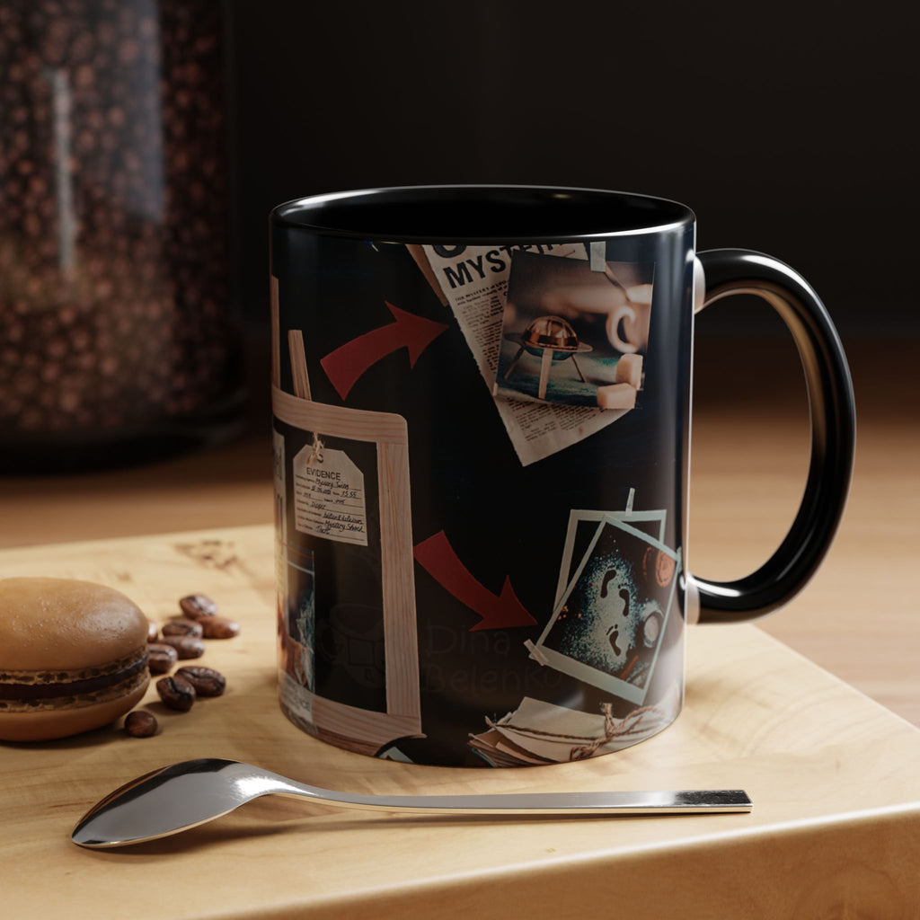 Mystery Caseboard Mug — "Cookies Reported Missing" Detective Design