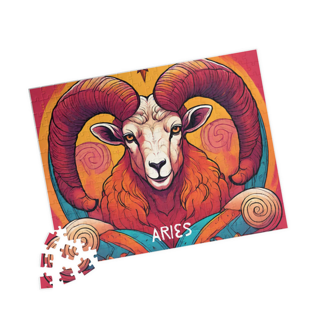Aries Zodiac Puzzle — Original Astrological Jigsaw, 252 Pieces