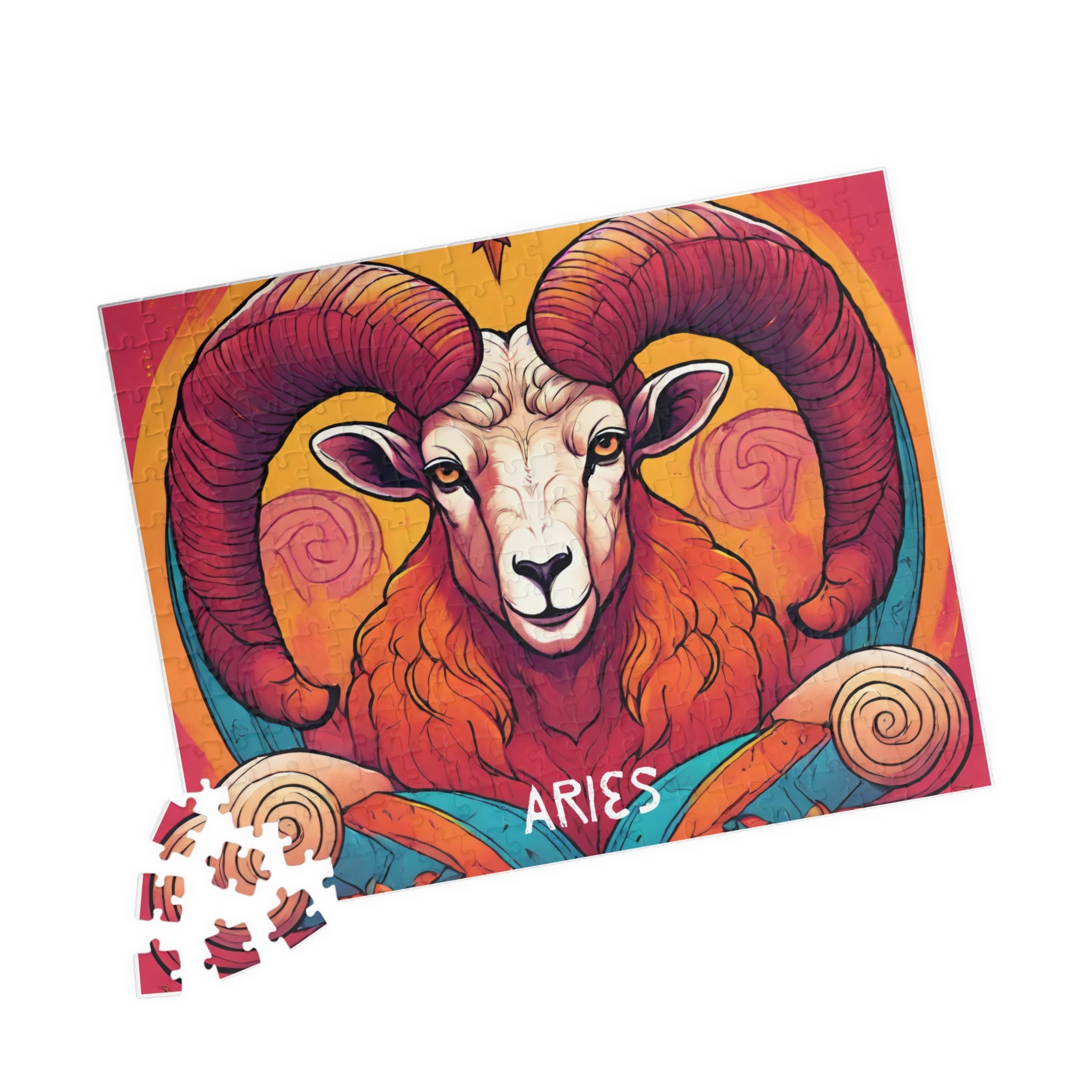 Aries Zodiac Puzzle — Original Astrological Jigsaw, 252 Pieces