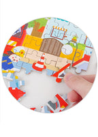 60-Piece Wooden Puzzle for Kids - Educational Jigsaw with Animals & Vehicles (Ages 4-6)