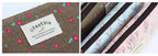 Floral Canvas Pencil Case - Zipper Stationery Pouch