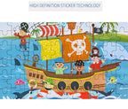60-Piece Wooden Puzzle for Kids - Educational Jigsaw with Animals & Vehicles (Ages 4-6)