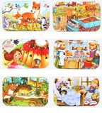 60-Piece Wooden Puzzle for Kids - Educational Jigsaw with Animals & Vehicles (Ages 4-6)