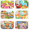 60-Piece Wooden Puzzle for Kids - Educational Jigsaw with Animals & Vehicles (Ages 4-6)