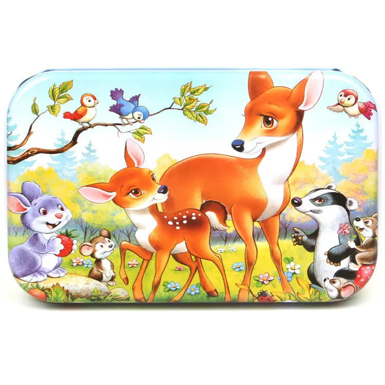 60-Piece Wooden Puzzle for Kids - Educational Jigsaw with Animals & Vehicles (Ages 4-6)