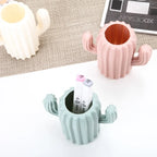 Cute Cactus Pen Holder - Fresh Desktop Organizer for Office & Home