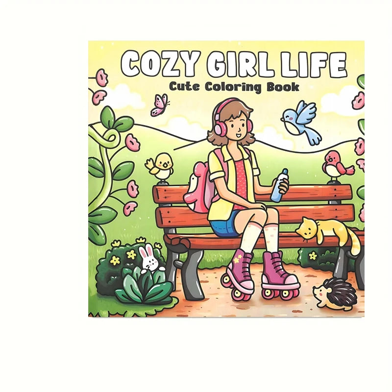Themed Coloring Book - 28 Pages, 12 Styles to Choose From