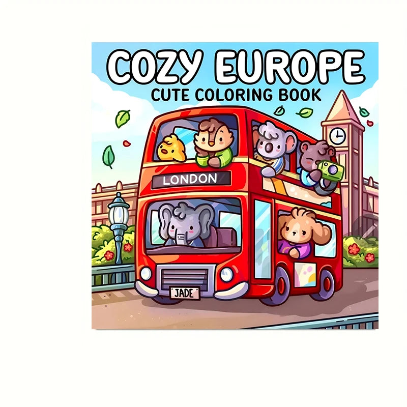 Themed Coloring Book - 28 Pages, 12 Styles to Choose From