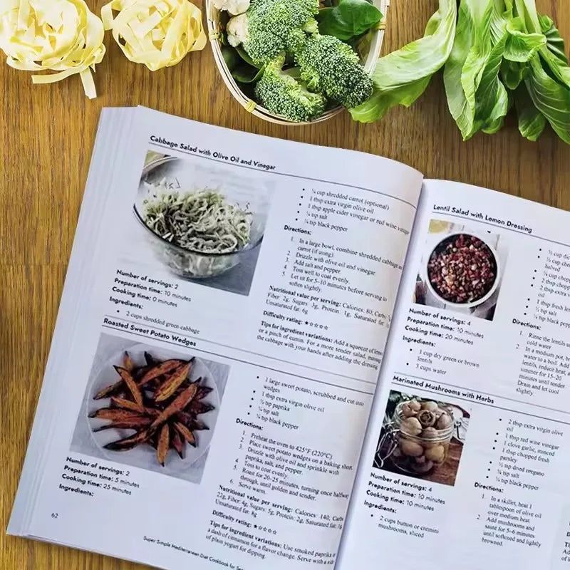 Mediterranean Diet for Seniors — Super Simple Recipes, 60-Day Meal Plan, Healthy Weight Control | Full Color Paperback
