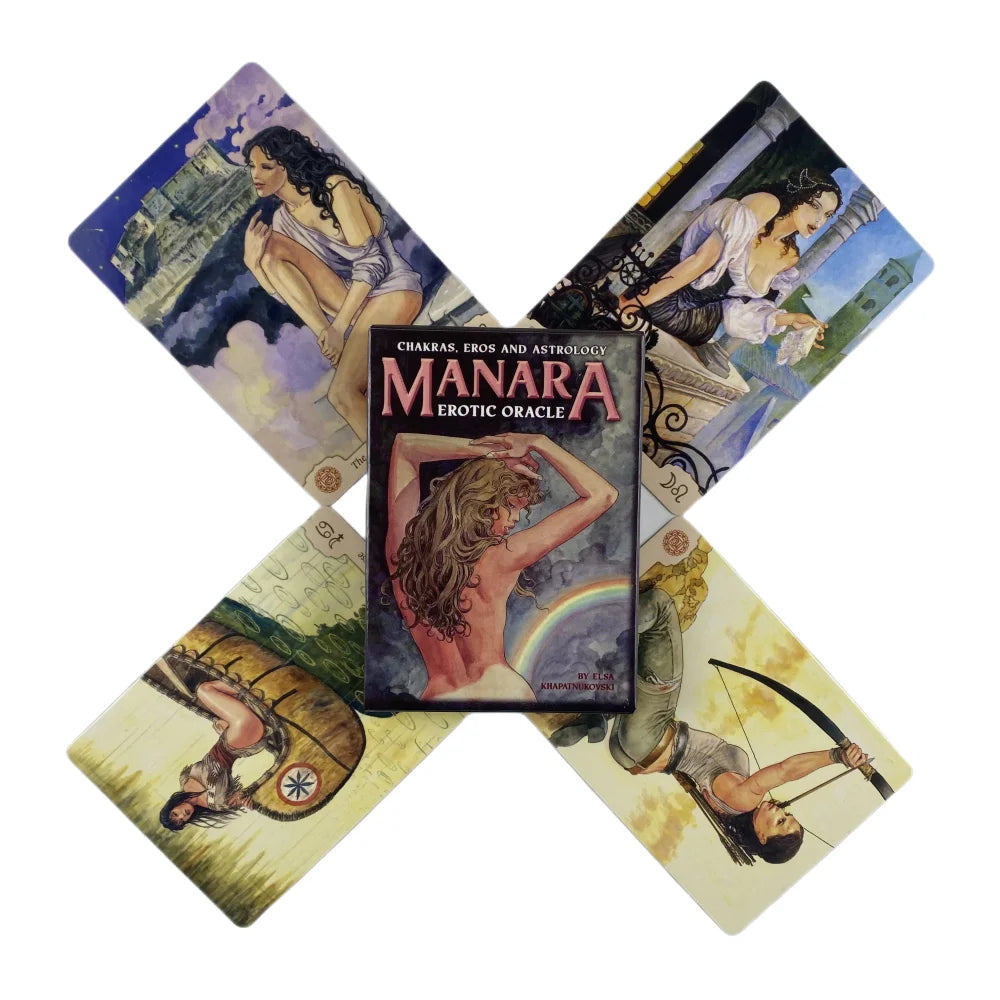 Erotic Tarot & Oracle Card Decks - Manara Art & Sensual Divination | 4 Designs | Adults 18+ | Cosmic Alchemy Collection