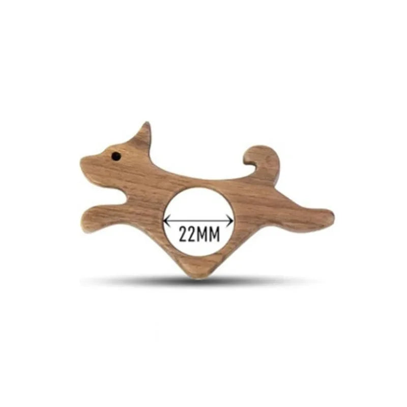 Natural Wood Animal Bookmark - Thumb Ring Page Holder