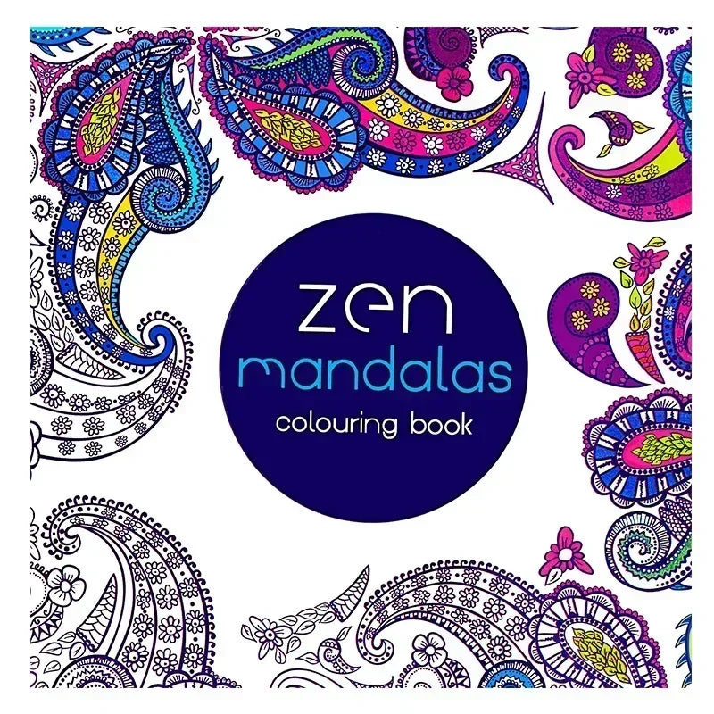 Adult Coloring Book — 24 Pages of Intricate DIY Illustrations for Stress Relief & Creative Flow