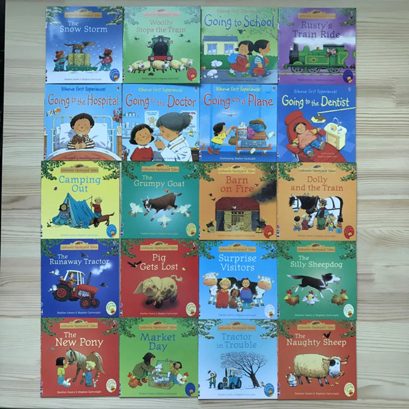 Usborne Farmyard Tales & First Experiences by Heather Amery - 10 or 20 Books Set | Classic Early Reader Series