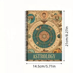 Retro Astrology Spiral-Bound Guide - Illustrated Beginner's Handbook