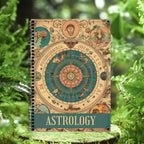 Retro Astrology Spiral-Bound Guide - Illustrated Beginner's Handbook