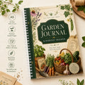 Garden Journal & Harvest Tracker – A5 Spiral Planner Notebook | Guided Pages for Gardeners & Plant Lovers | Gardening Gift