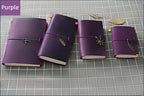Genuine Leather Refillable Travel Journal - Handmade Retro Notebook with 192 Pages