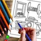Bold and Easy Adult Coloring Books – 11 Fun Themes to Choose From | Spiral-Bound, 28 Pages