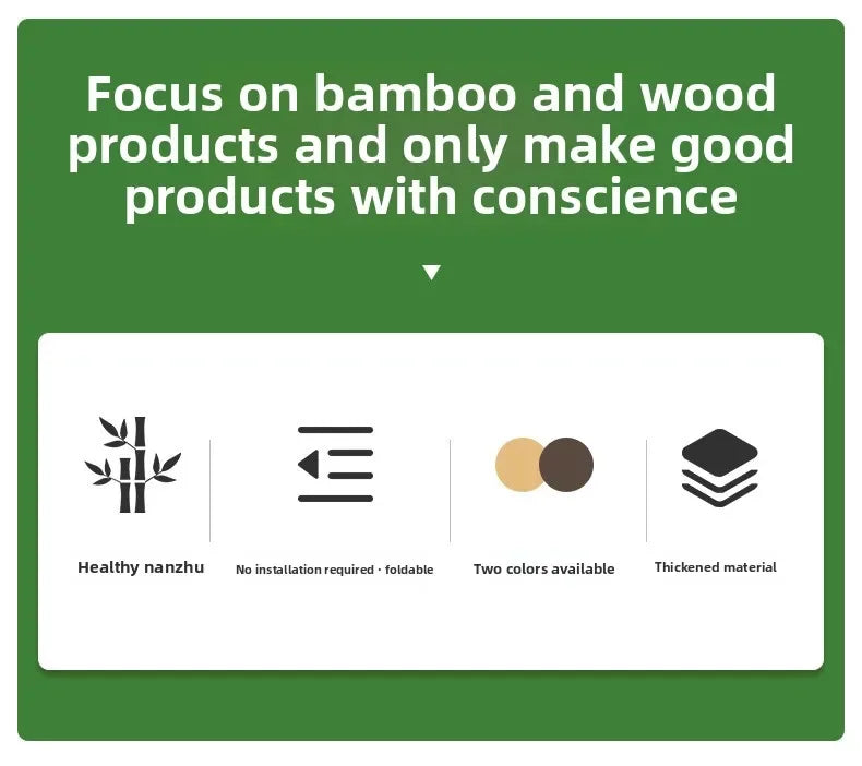 Foldable Bamboo Desk with Built-In Storage Shelf – No-Assembly Space-Saving Study & Computer Desk for Bedroom & Small Spaces
