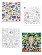 Adult Coloring Book — 24 Pages of Intricate DIY Illustrations for Stress Relief & Creative Flow