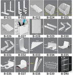 Modular Pegboard Organizer System – Wall & Desk Mountable | Boards, Mounting Kits & Accessories