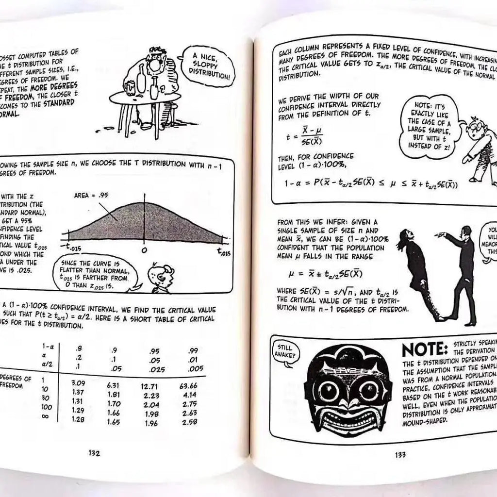 The Cartoon Guide Series by Larry Gonick - 8 Book Educational Set