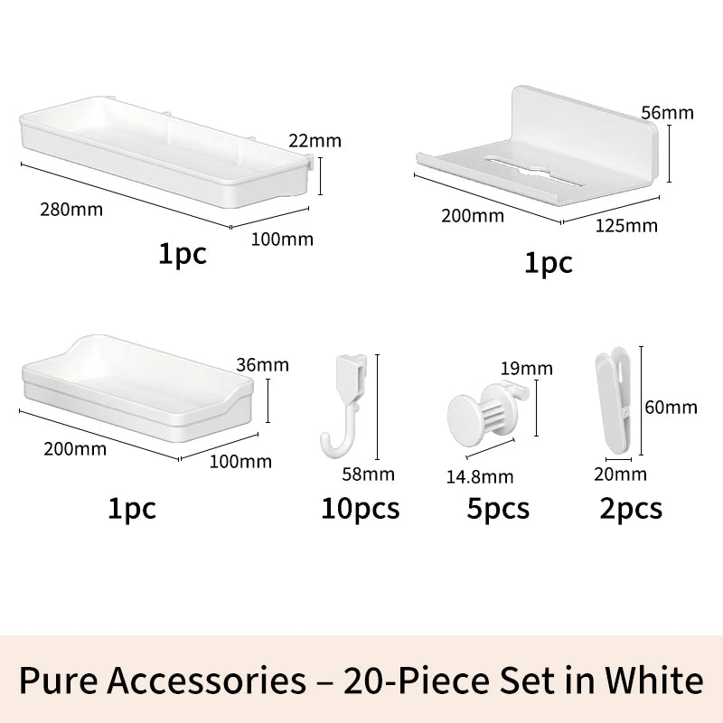 Modular Pegboard Organizer System – Wall & Desk Mountable | Boards, Mounting Kits & Accessories