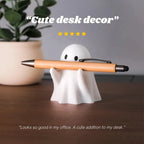 Ghost Pen Holder - Cute Desktop Organizer & Halloween Decor for Office & Home