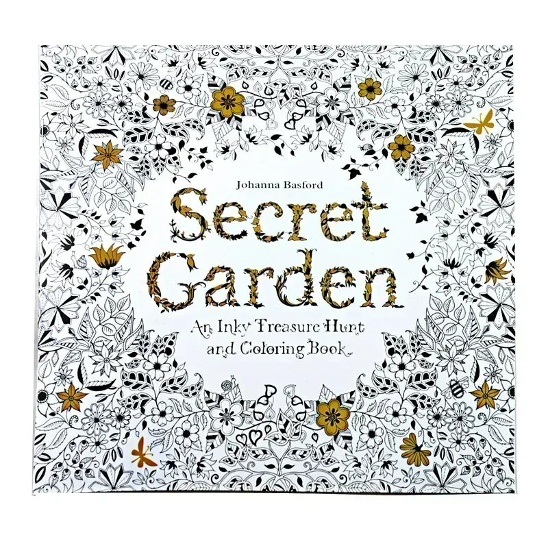 Adult Coloring Book — 24 Pages of Intricate DIY Illustrations for Stress Relief & Creative Flow