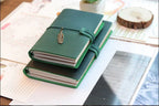 Genuine Leather Refillable Travel Journal - Handmade Retro Notebook with 192 Pages