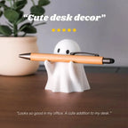 Ghost Pen Holder - Cute Desktop Organizer & Halloween Decor for Office & Home