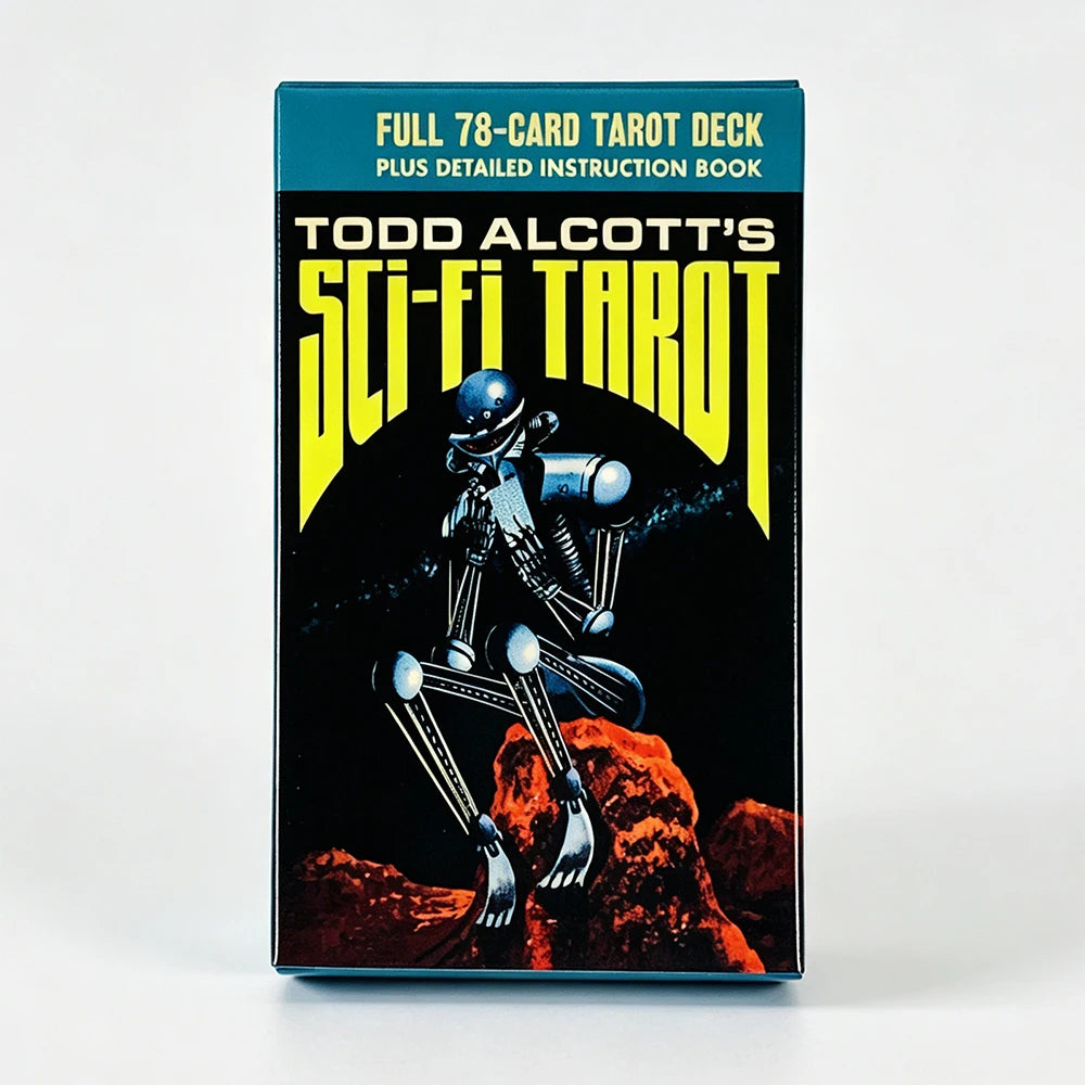 Todd Alcott's Sci-Fi Tarot – Full 78-Card Deck + Instruction Book | Vintage Pulp Science Fiction Art