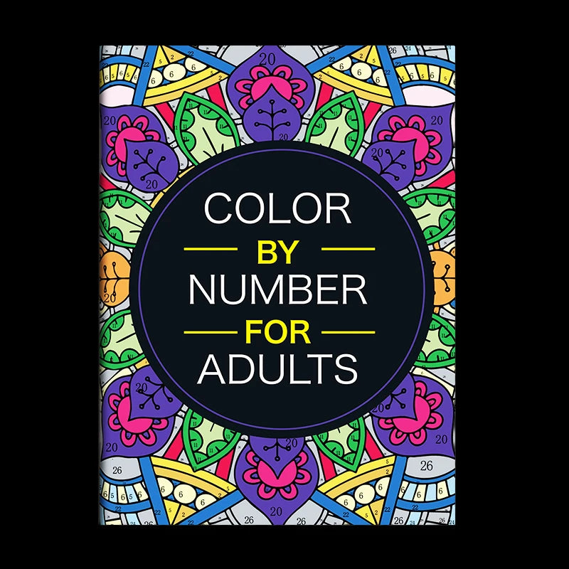 Color by Number for Adults – Mandala, Animals, Flowers & Birds | Stress Relief Coloring Book