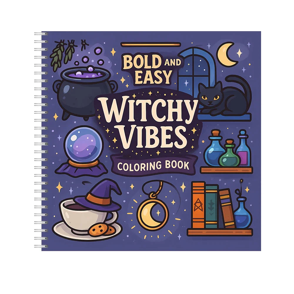 Bold and Easy Adult Coloring Books – 11 Fun Themes to Choose From | Spiral-Bound, 28 Pages