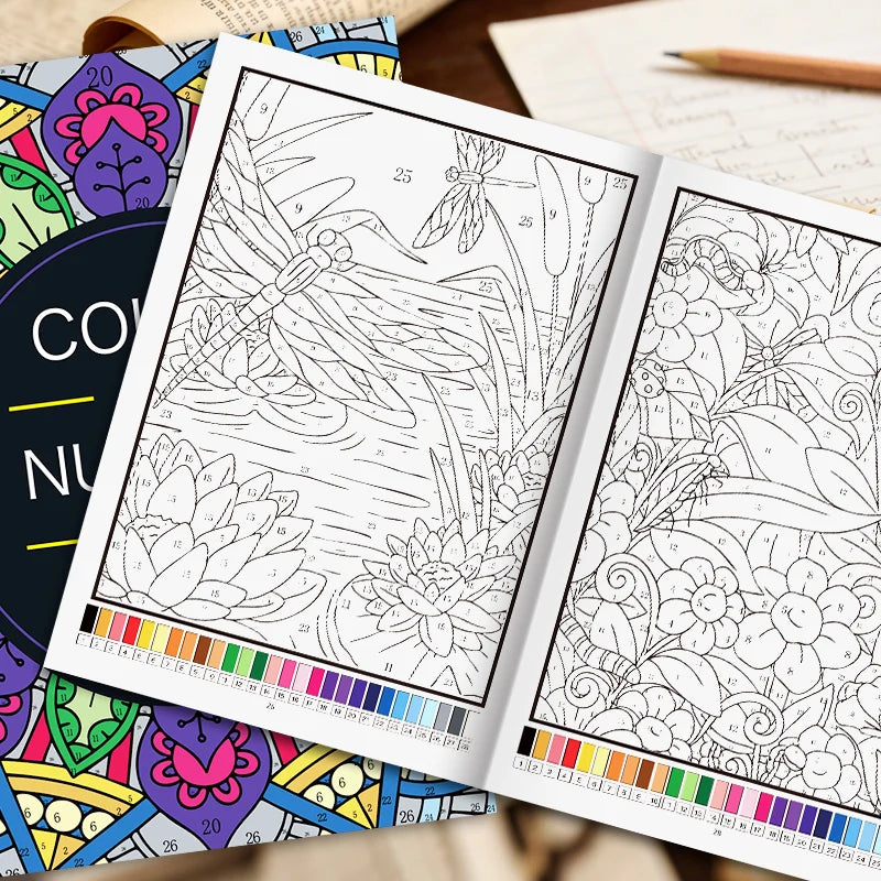 Color by Number Coloring Book for Adults — 20+ Pages of Calming, Guided Designs
