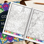 Color by Number Coloring Book for Adults — 20+ Pages of Calming, Guided Designs