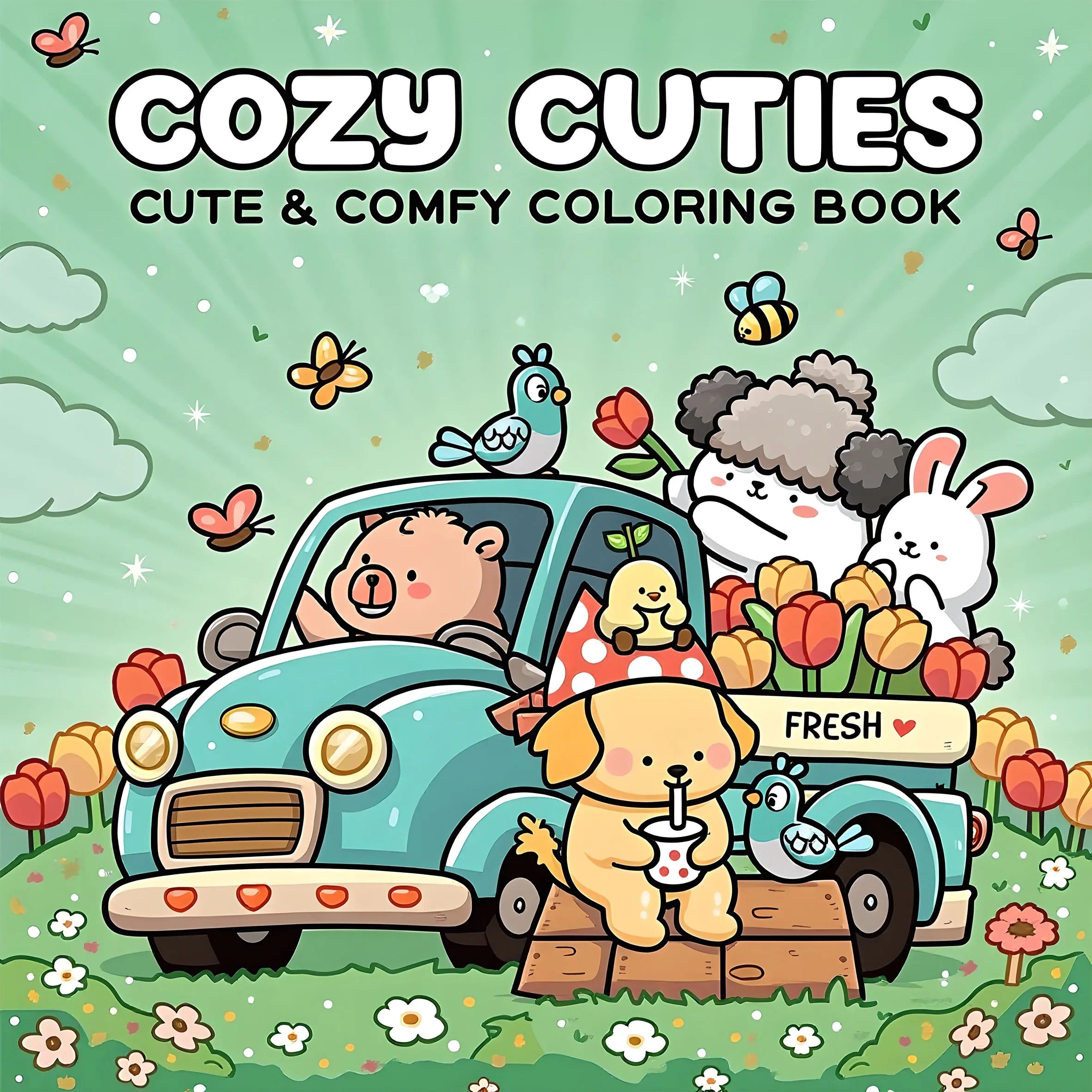 Themed Adult level Coloring Book - Charming Designs for Relaxation & Creativity