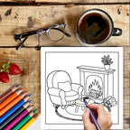 Bold and Easy Adult Coloring Books – 11 Fun Themes to Choose From | Spiral-Bound, 28 Pages