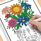 Color by Number Coloring Book for Adults — 20+ Pages of Calming, Guided Designs